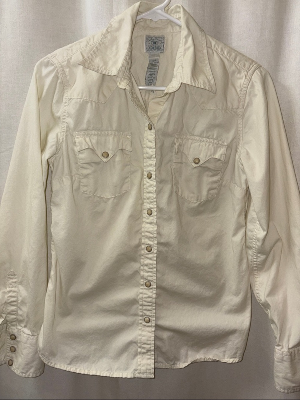 Lucky Brand Cream Button-Up Shirt